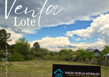 Lote oportunidad en venta